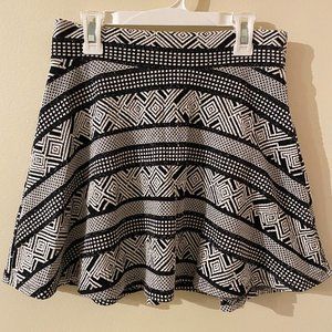 Charlotte Russe Black and White Mini Skirt